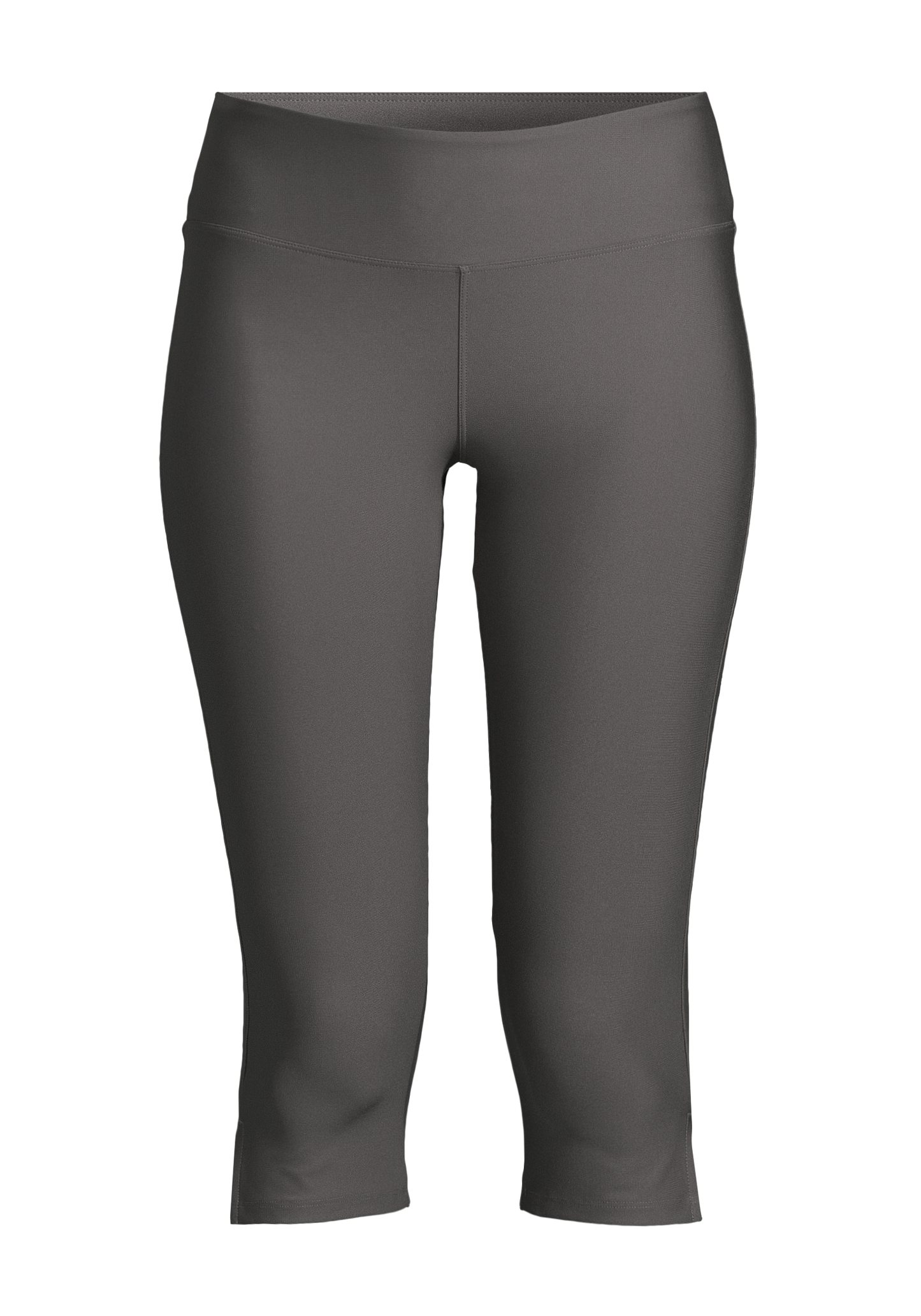 Capri Slit Regular Waist - Dk Grey