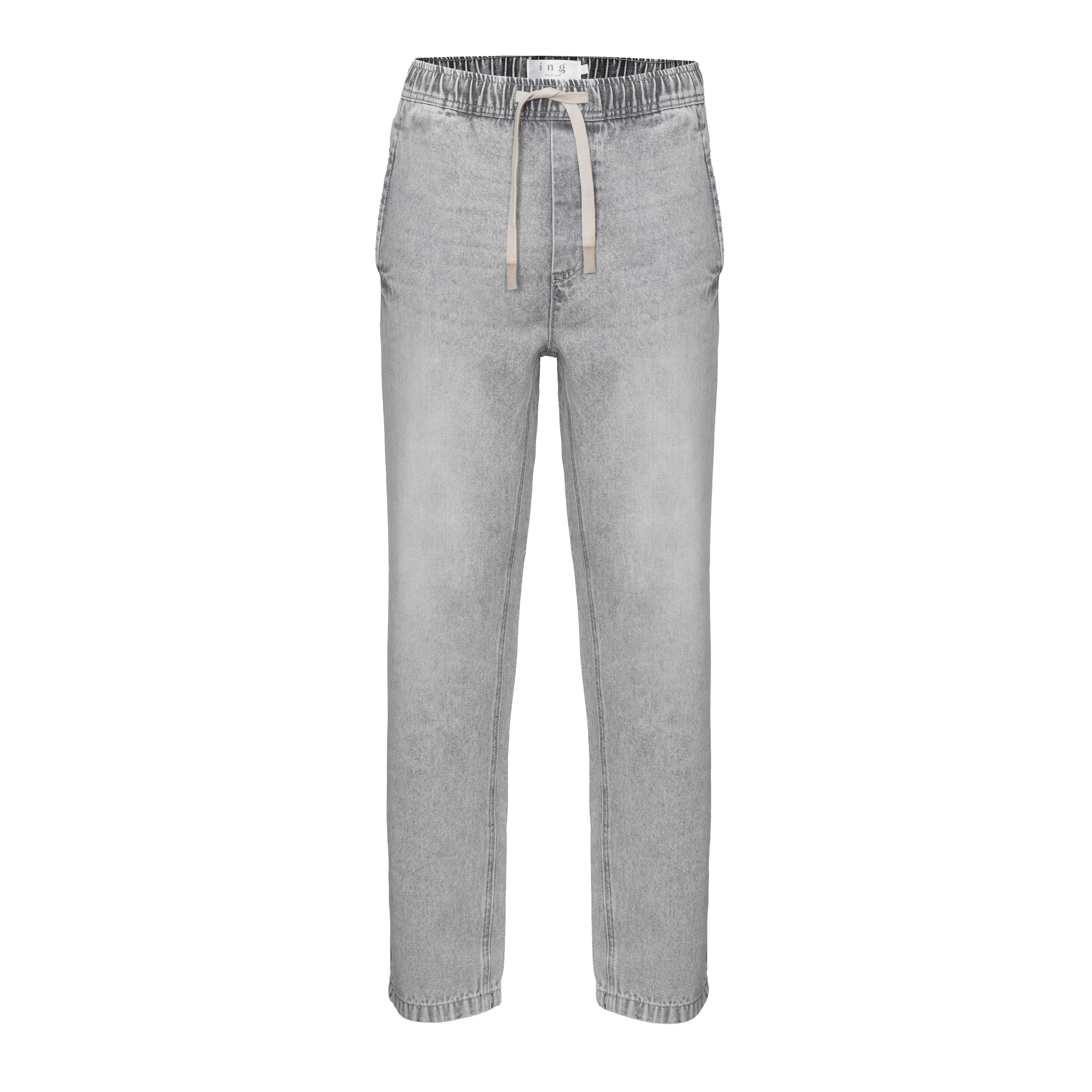 DENIM CHINO PANTS M | Grey
