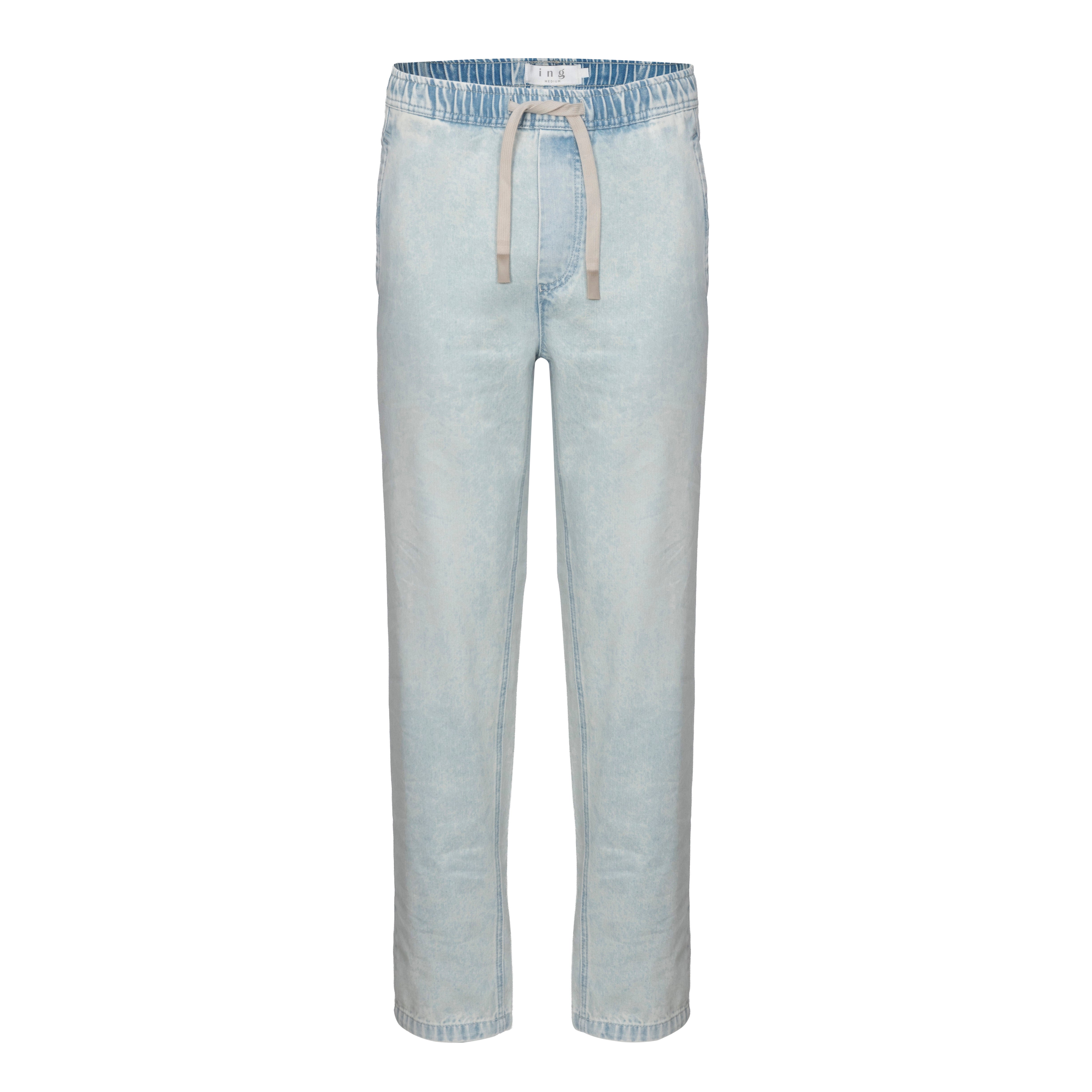 DENIM CHINO PANTS M | Light Blue