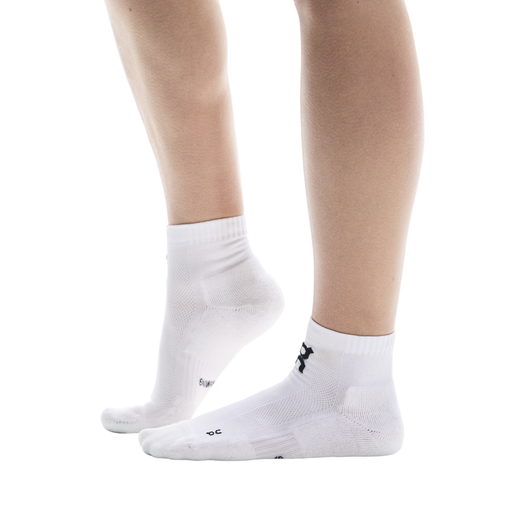 Core Run Sock Mid 2P - White
