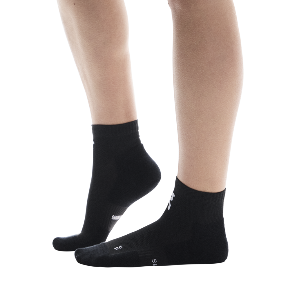 Core Run Sock Mid 2P - Black