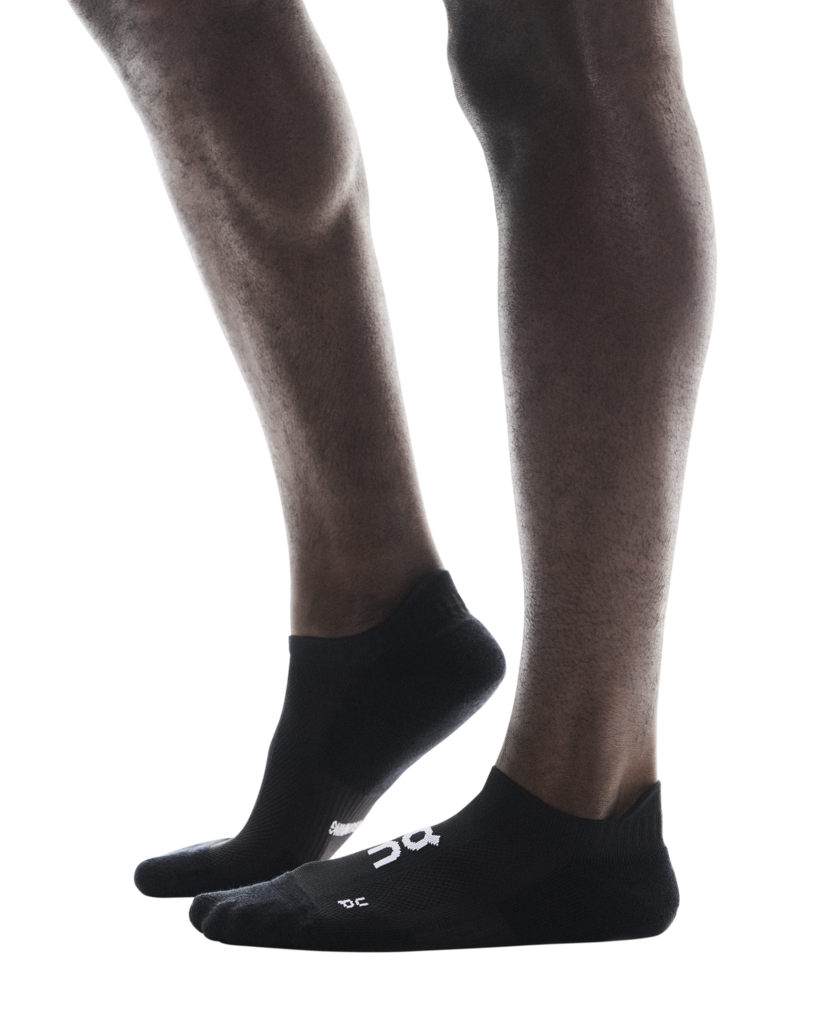 Core Run Sock Low 2P - Black