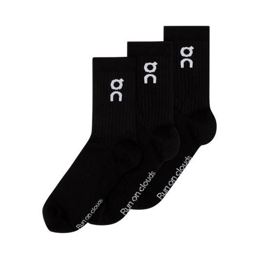 Logo Sock High 3P - Black
