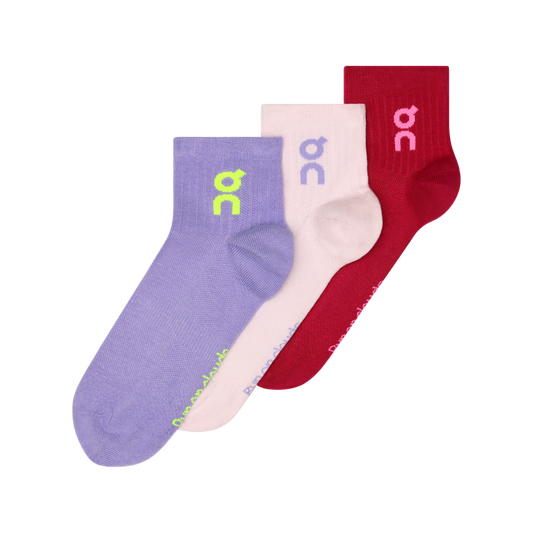 Logo Sock Mid 3P - Orchid | Comet