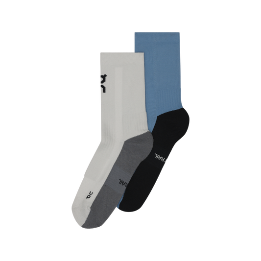 Trail Sock High 2P - Glacier | Dust