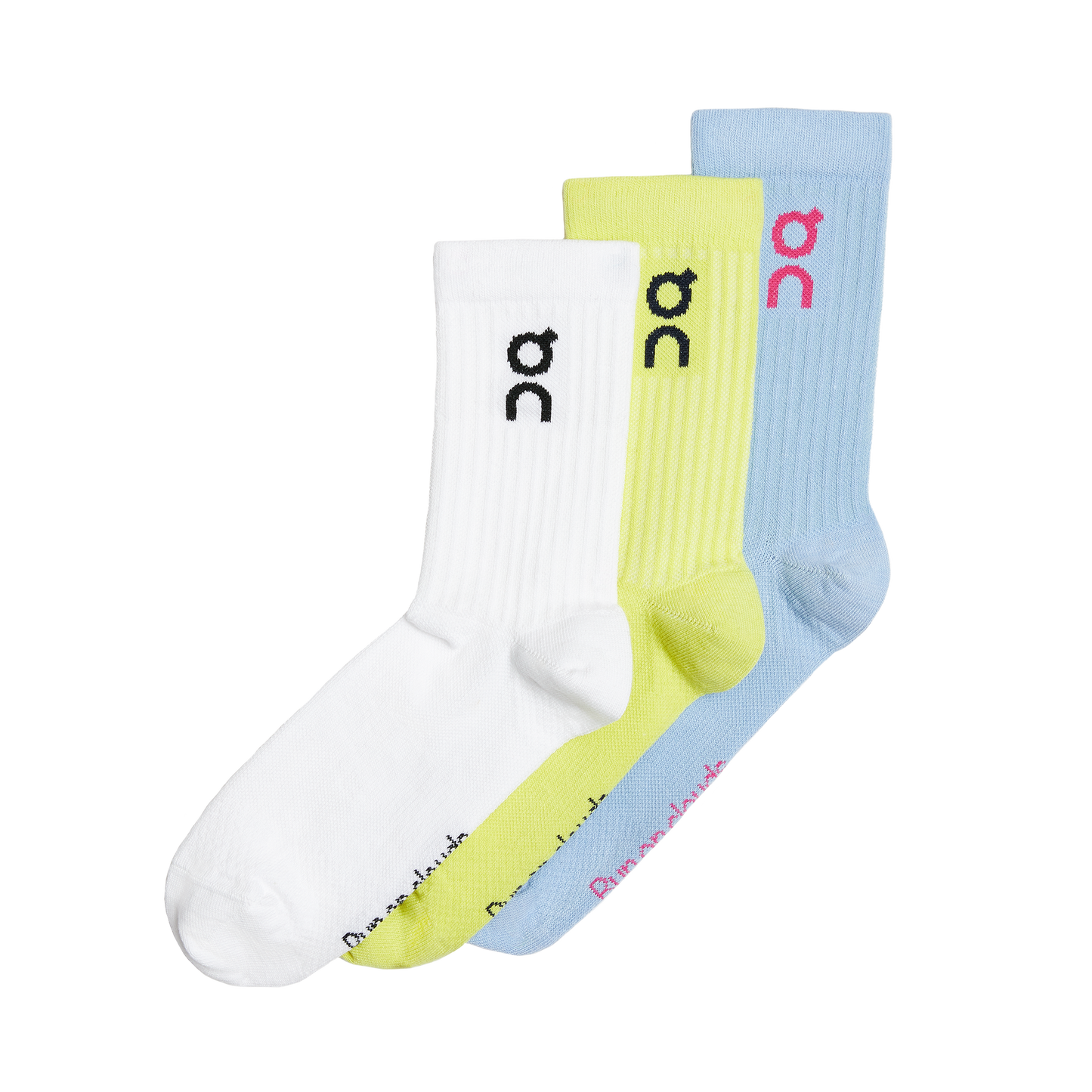 Logo Sock 3-Pack - White | Zest | Stratosphere