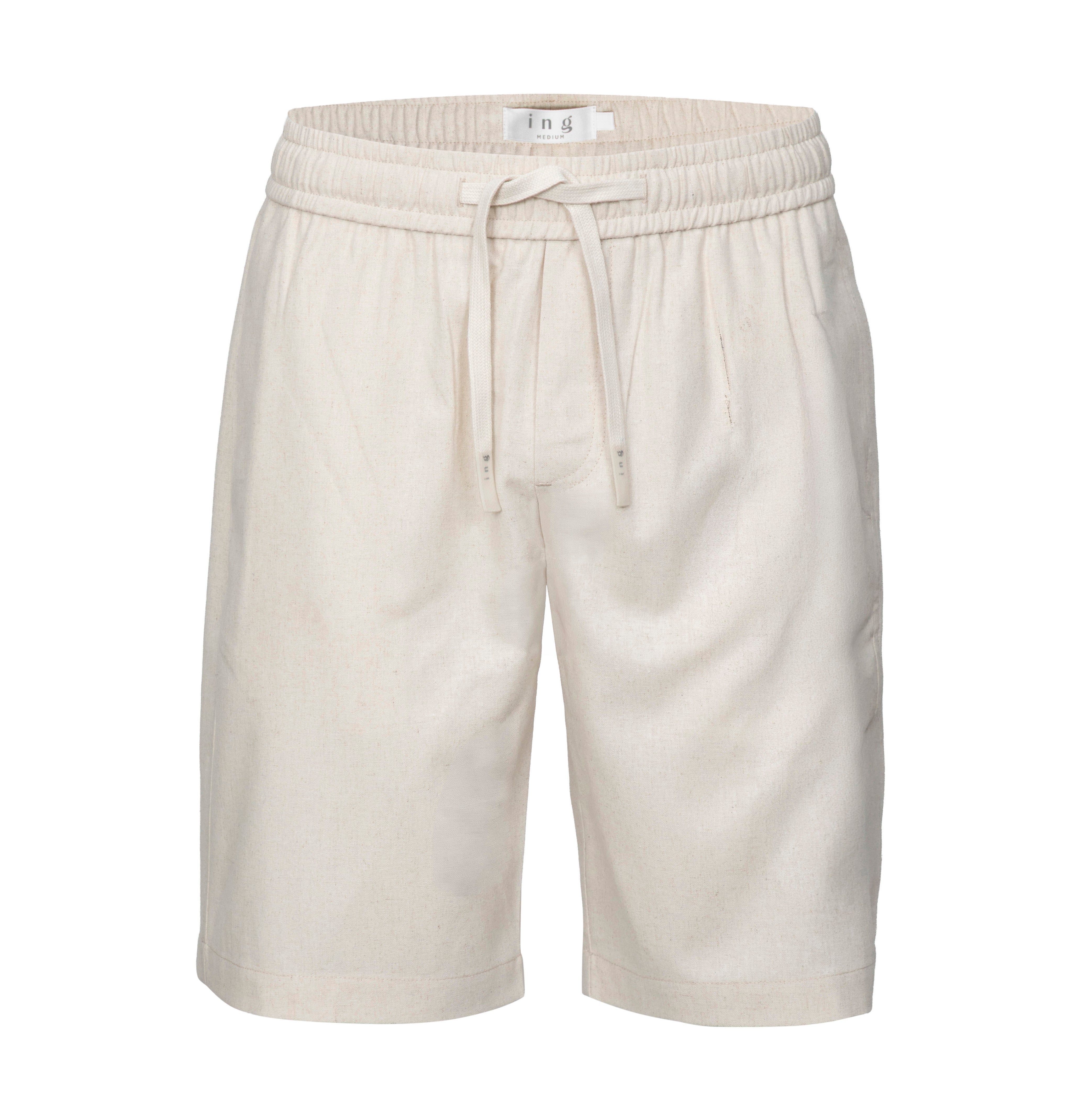 LINEN LOOK BERMUDA M | Natural