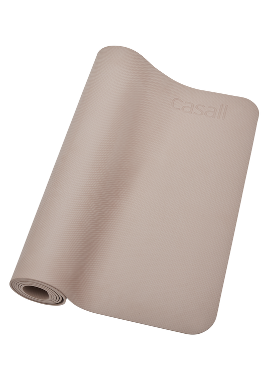 Casall Exercise mat Balance 4mm PVC free - Taupe Grey