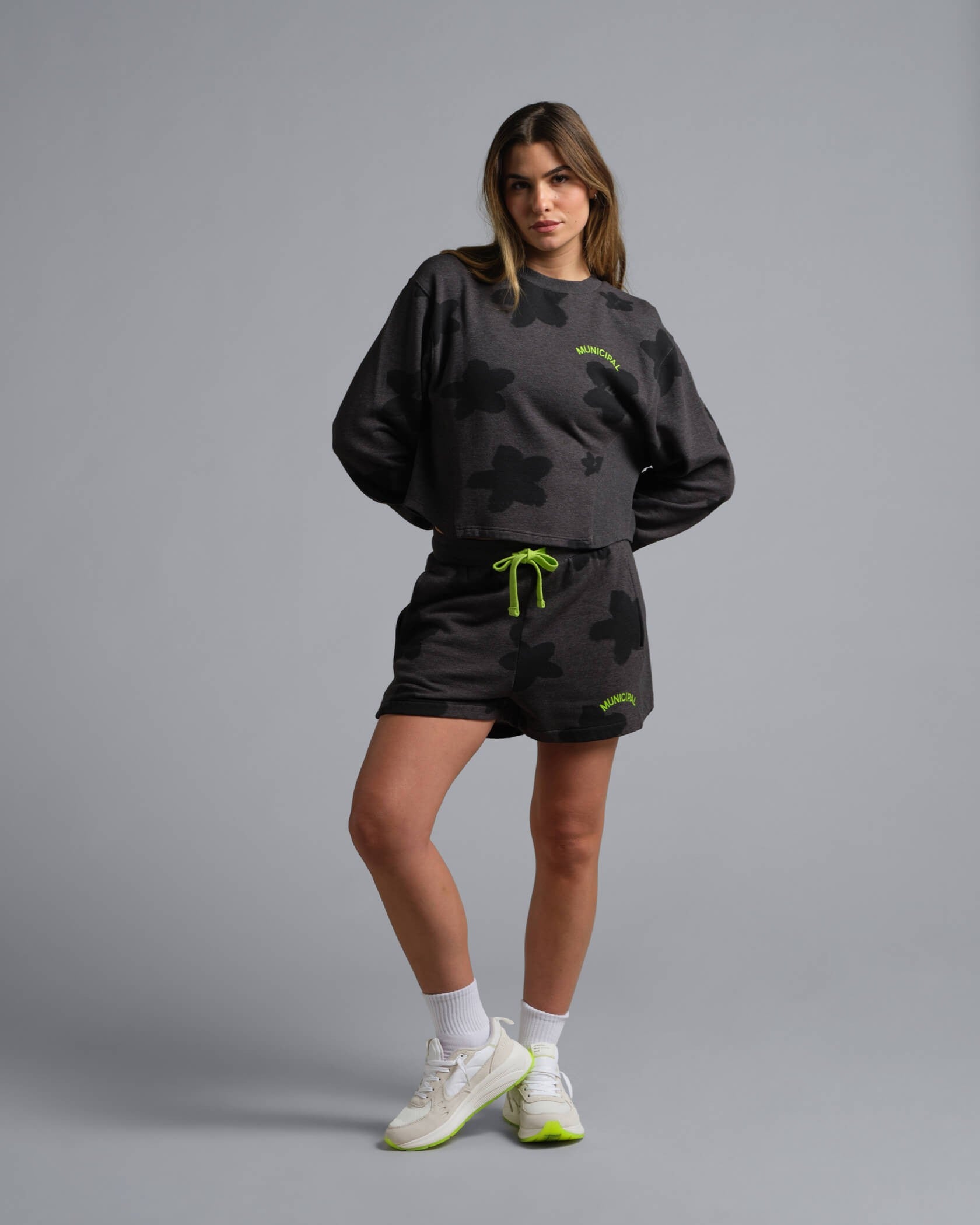 Hang Back Fleece Short W | Shadow
