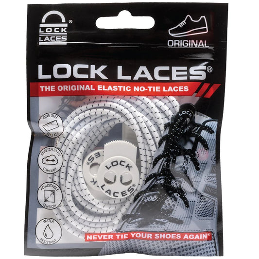 Lock Laces - White Black